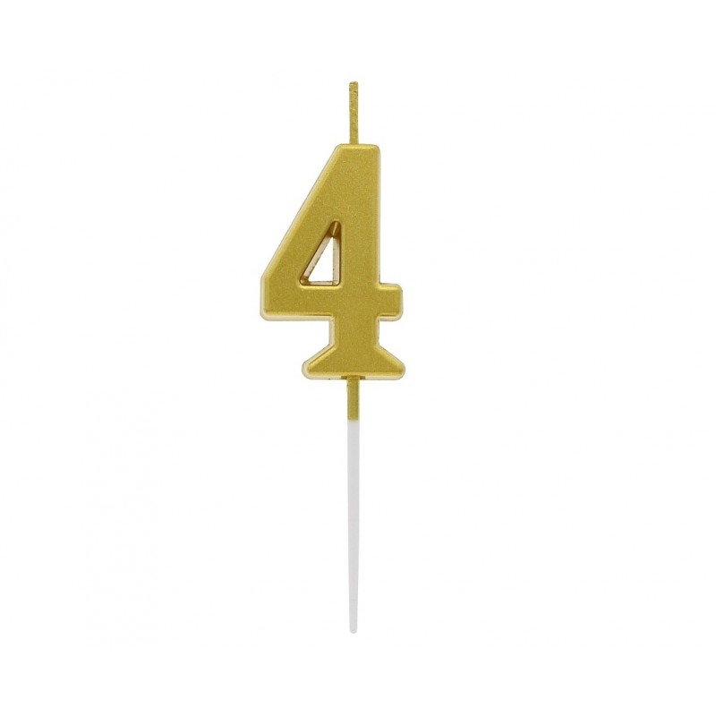 Świeczka cyferka 4- Pik
