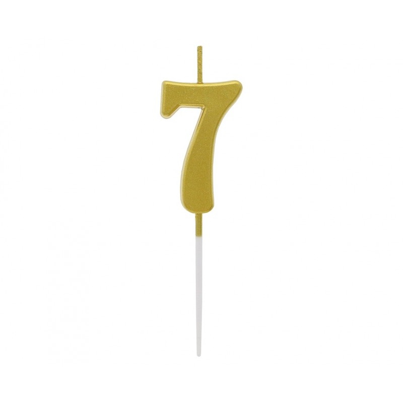 Świeczka cyferka 7- Pik