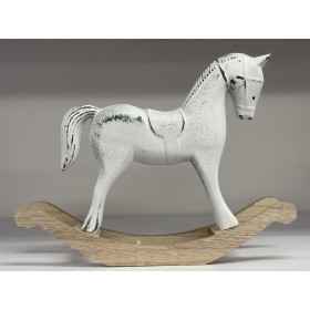 Konik na Biegunach- Biały Przecierany