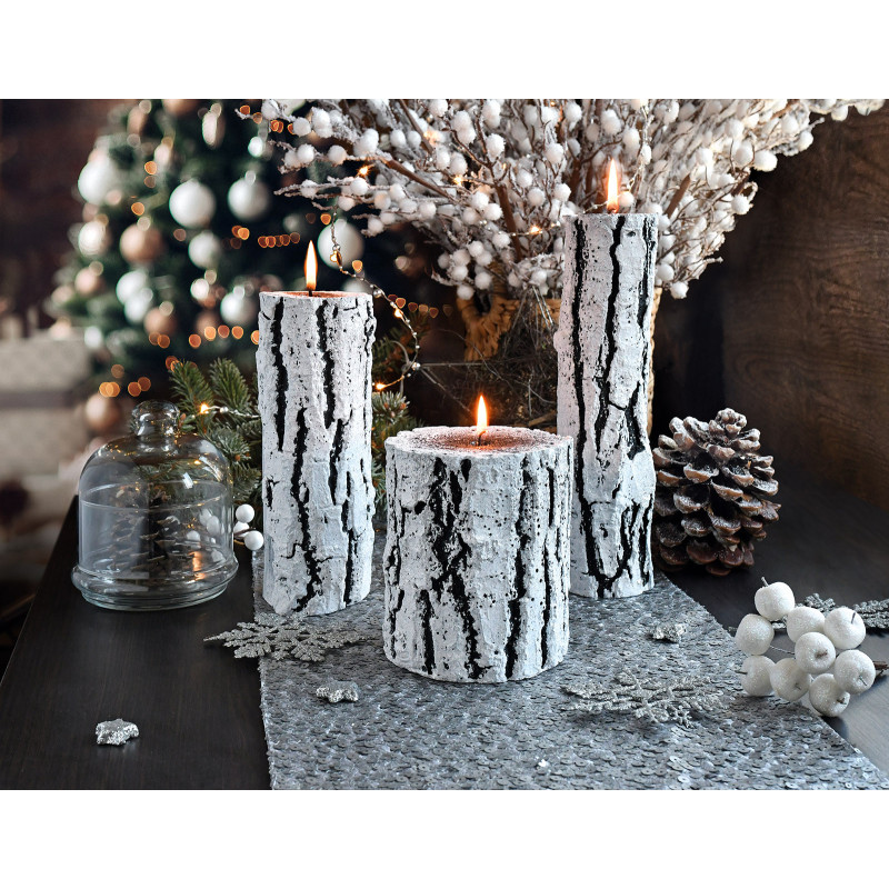 Świeca Pniak Świąteczny