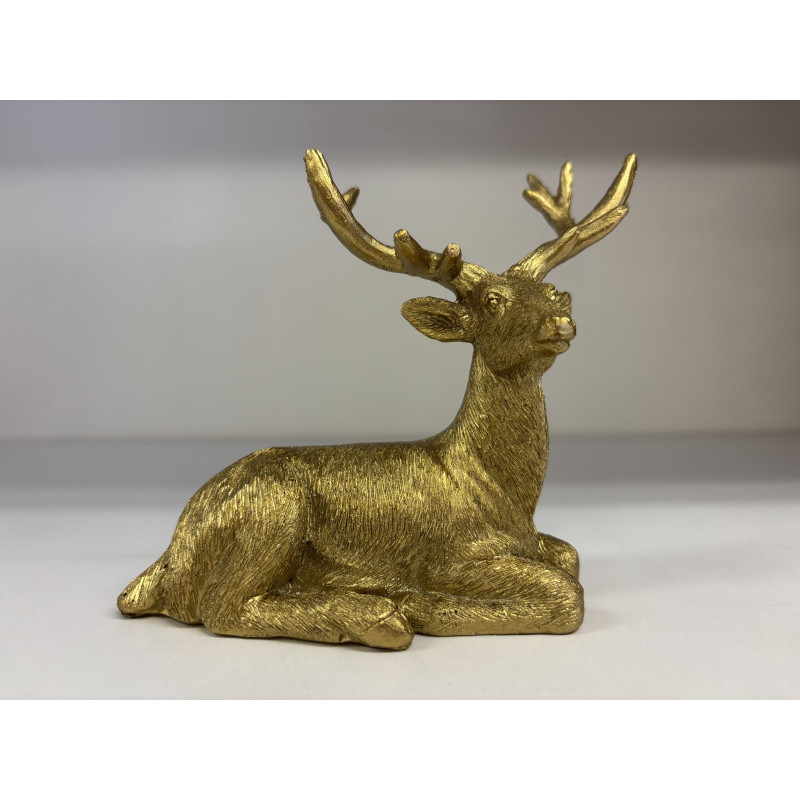 Figurka mini- leżący renifer