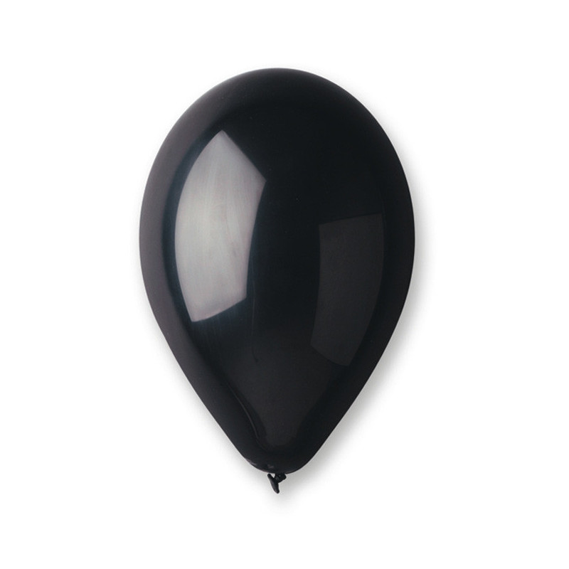 Balon metalizowany czarny 10" Gemar- opak 100 szt. | Eltom Hurtownia