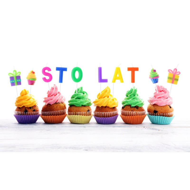 Świeczki pikery- Sto Lat