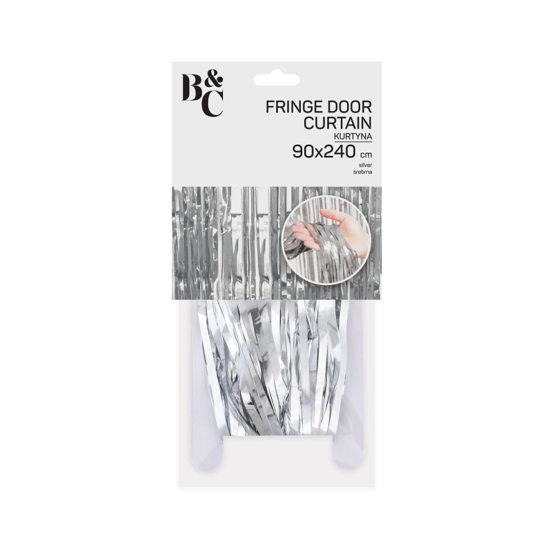 Kurtyna Dekoracyjna- Srebrna