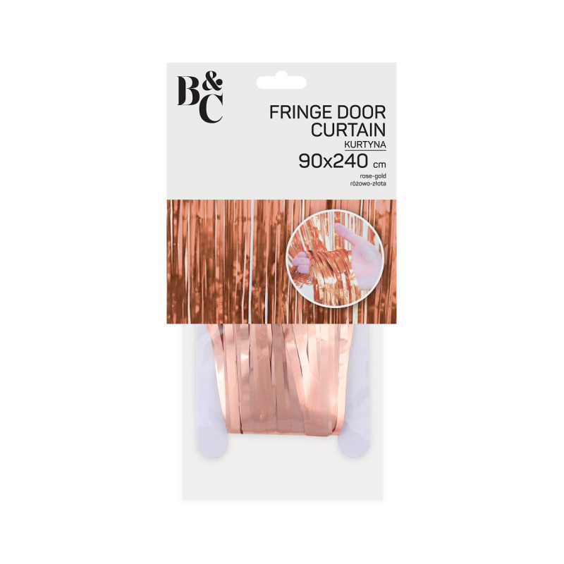 Kurtyna Dekoracyjna- Różowo Złota
