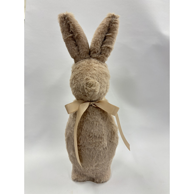 Królik pokryty pluszem- Brązowy 40 cm