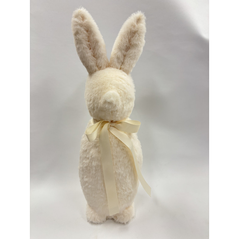 Królik pokryty pluszem- Kremowy 40 cm