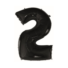 Balon foliowy- Cyferka czarna 2
