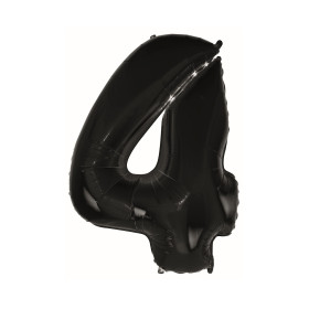 Balon foliowy- Cyferka czarna 4
