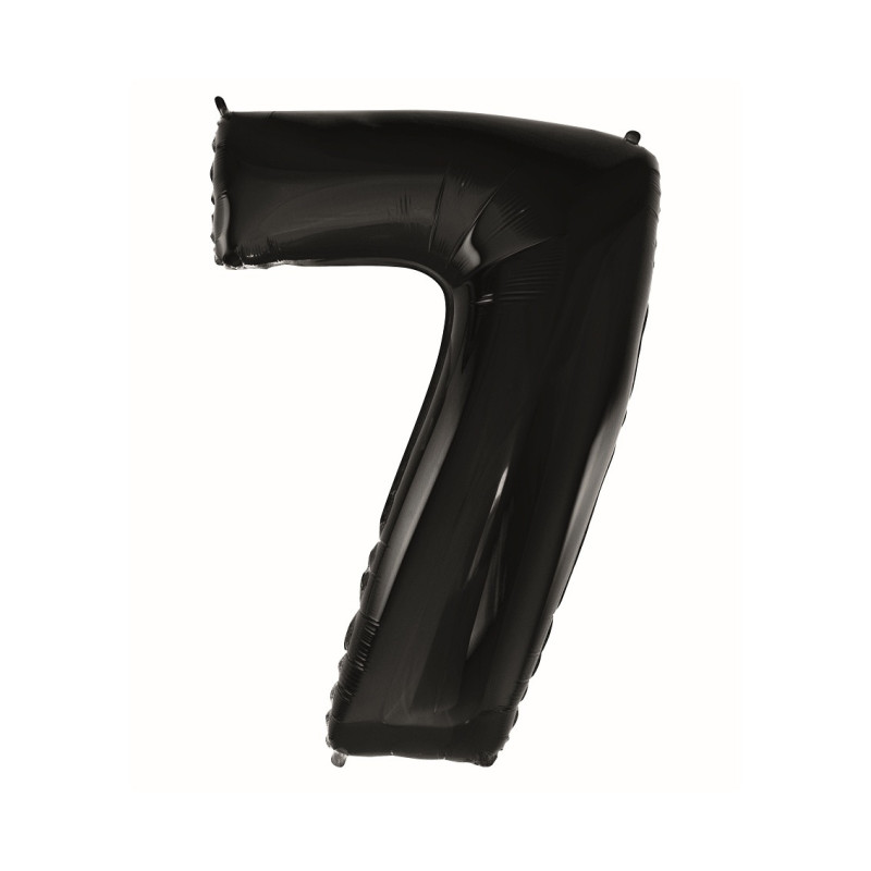 Balon foliowy- Cyferka czarna 7