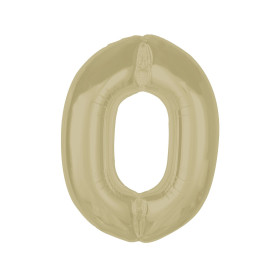 Balon foliowy- Cyferka latte 0