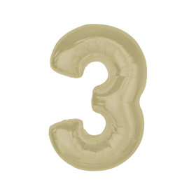 Balon foliowy- Cyferka latte 3