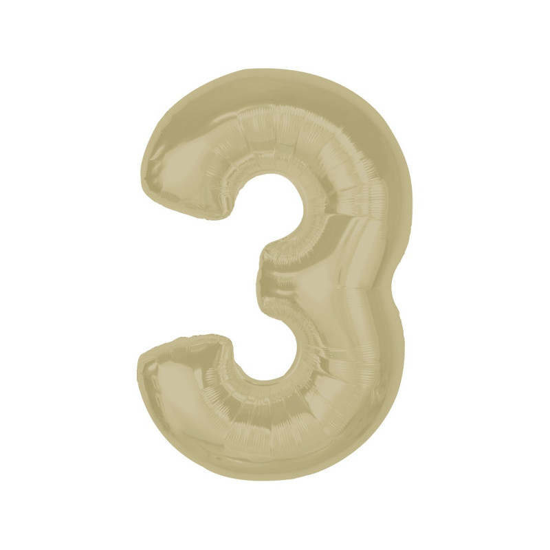 Balon foliowy- Cyferka latte 3