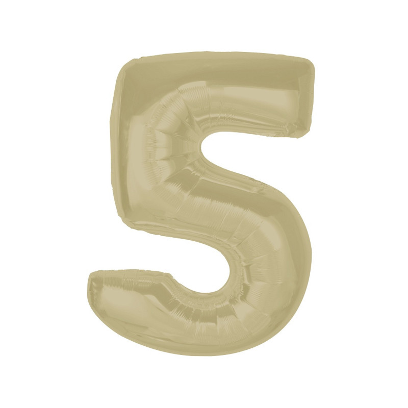 Balon foliowy- Cyferka latte 5