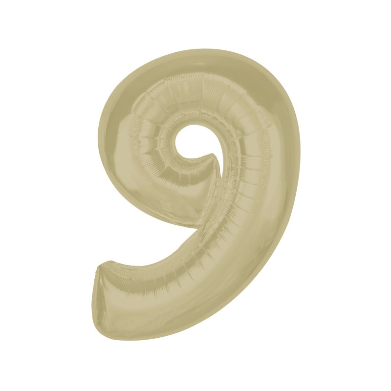 Balon foliowy- Cyferka latte 9