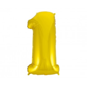 Balon foliowy- Cyferka złota 1