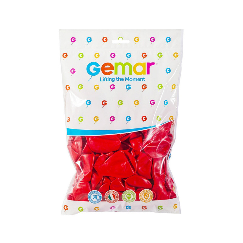 Balon Pastel- Czerwony 12"