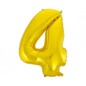 Balon foliowy- Cyferka złota 4