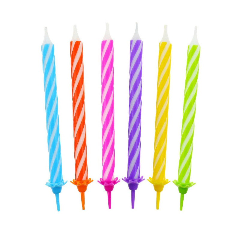 Świeczki Urodzinowe- Wzór Spiralny