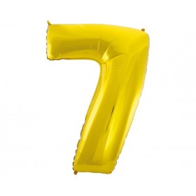 Balon Foliowy- Cyferka złota 7