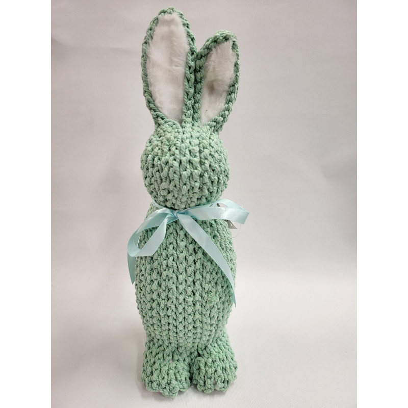 Zając we Wzorek z Szydełka- Zielony