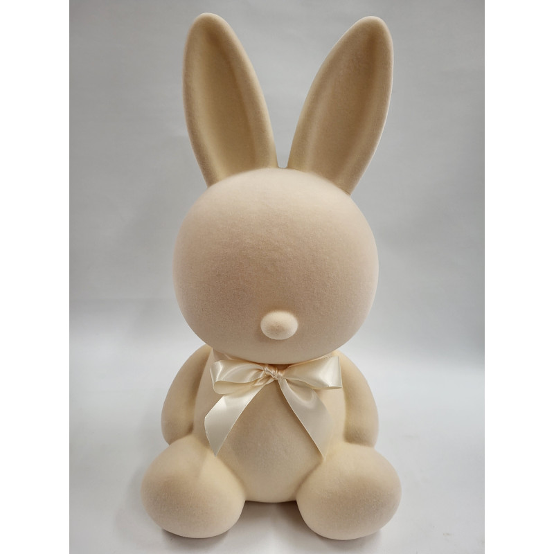 Zając Baby Flockowany- Beżowy