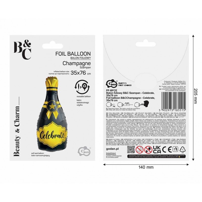 Balon foliowy- Szampan