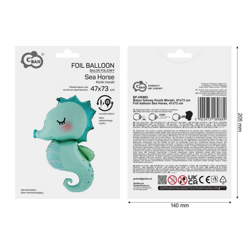 Balon foliowy- Konik Morski